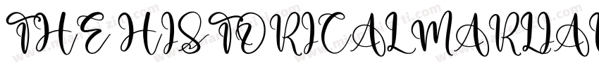THE HISTORICAL MARLIANA字体转换